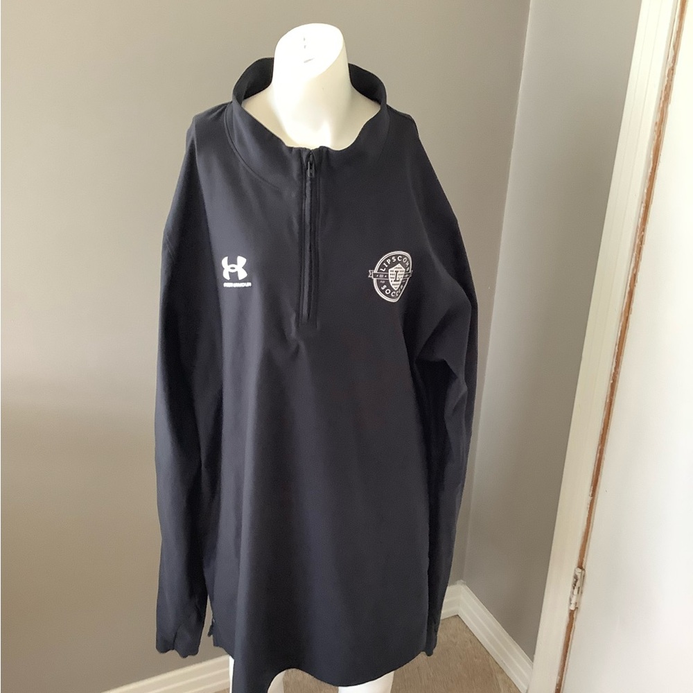 Men 2XL Under Armour Lipscomb Lady Bisons Soccer 1/4 Zip Long Sleeve  Shirt